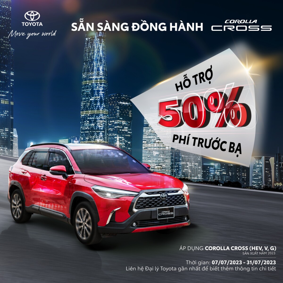 CHƯƠNG TRÌNH ƯU ĐÃI THÁNG 7 CHO TOYOTA COROLLA CROSS
