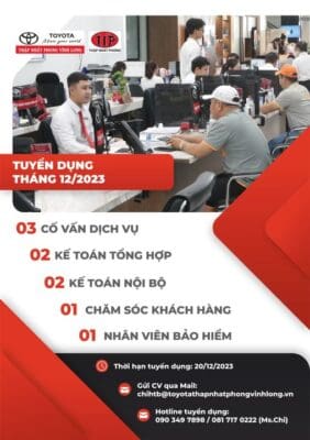 Tuyển Dụng Tháng 01/2024